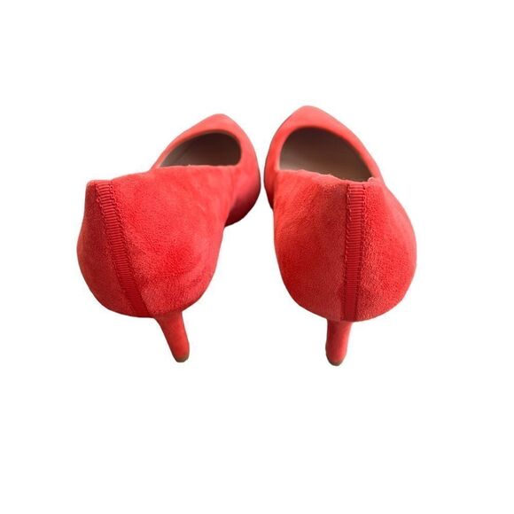 Boden Classic Suede Heels Hot Pepper Red Suede 37 - Picture 5 of 6